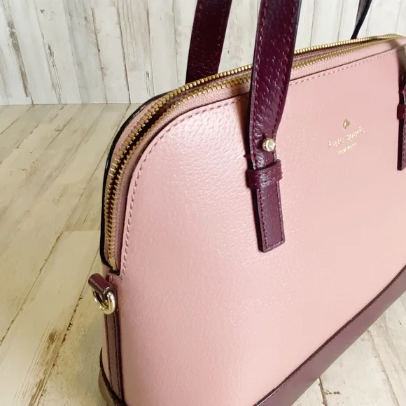 Kate SpadeWomens Purple Colorblock Grand Street Small Rachelle Leather Bag